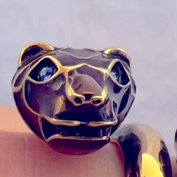 NIB Gucci tiger head motif  ring - Picture 3 of 11